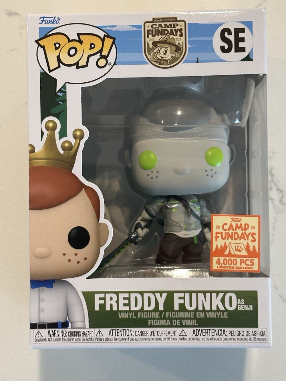 FREDDY AS GENJI 2023 SDCC CAMP FUNDAYS LE 4000 FUNKO POP